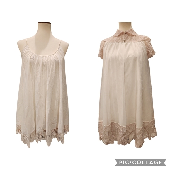 Claire Sandra Peignoir Set 1970s